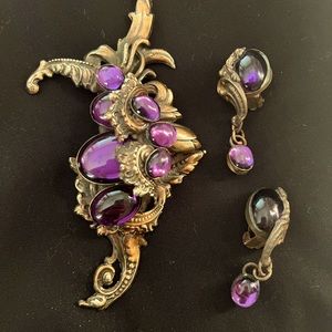 Danny Pollak brooch and earrings.